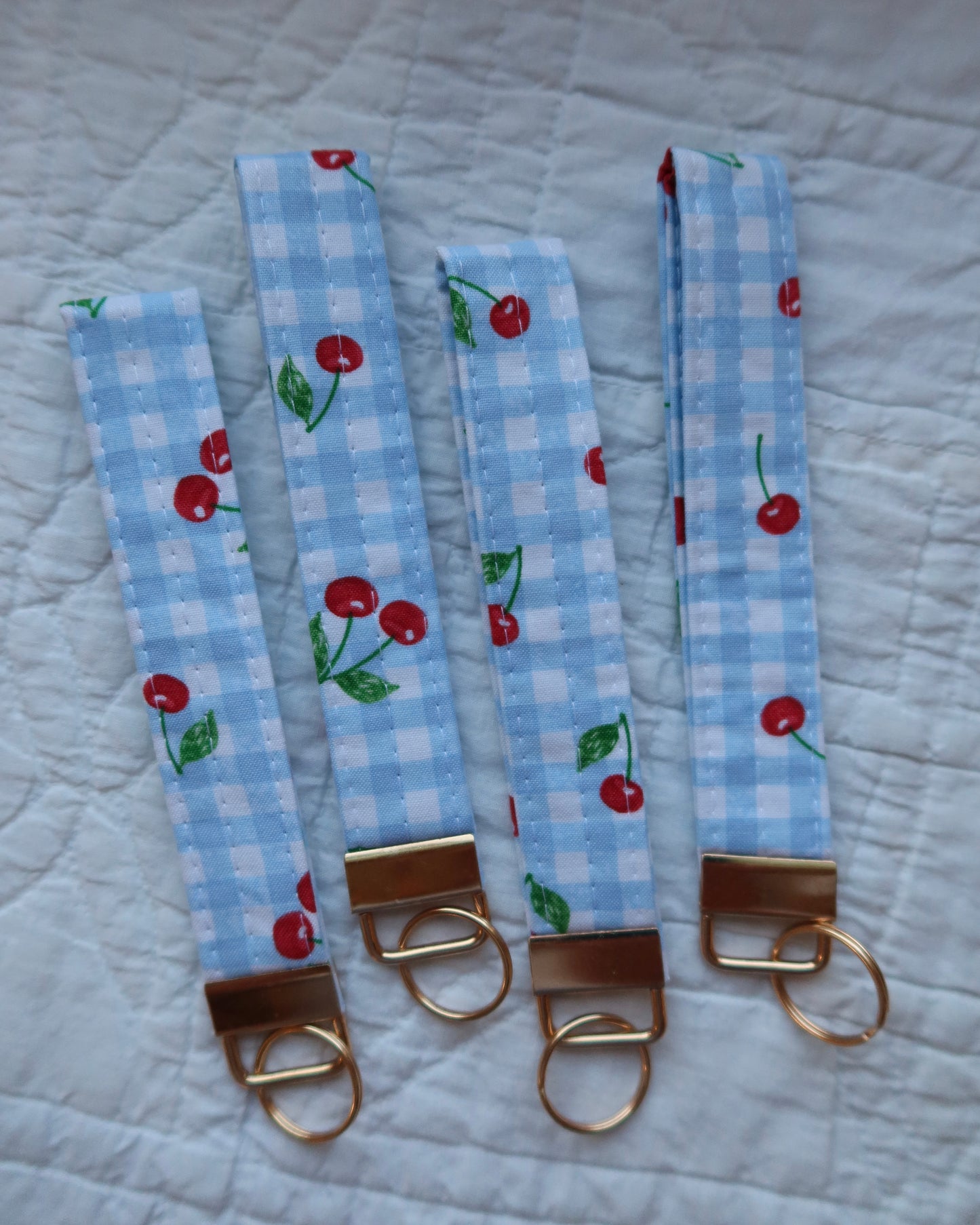 Cherry Keychain Wristlet