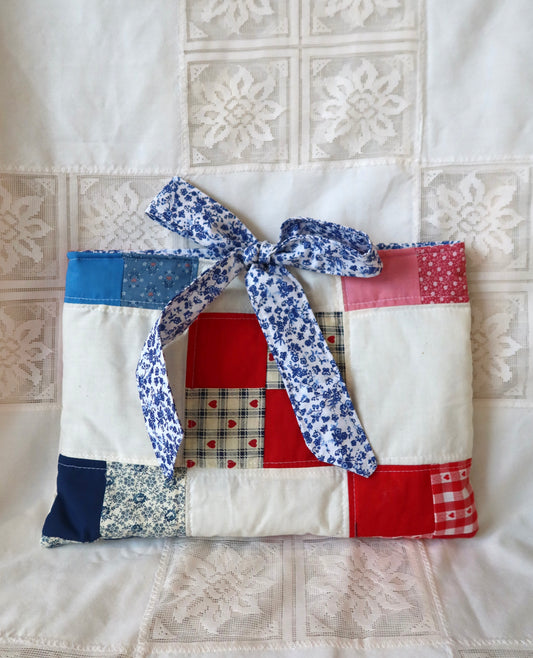 Red Patchwork Bible Sleeve