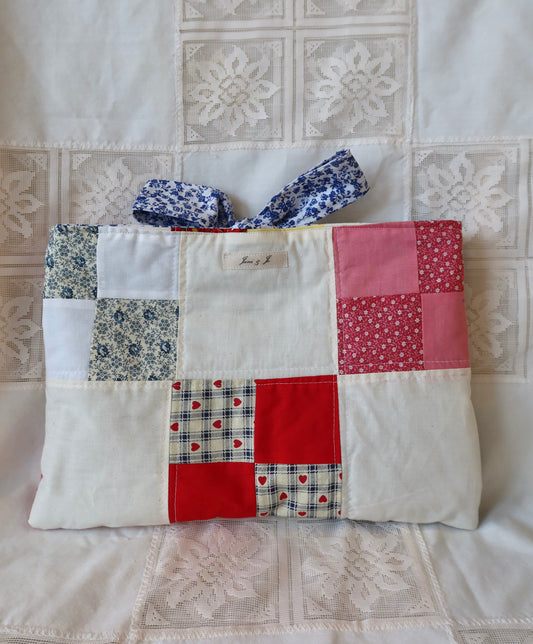 Red Patchwork Bible Sleeve