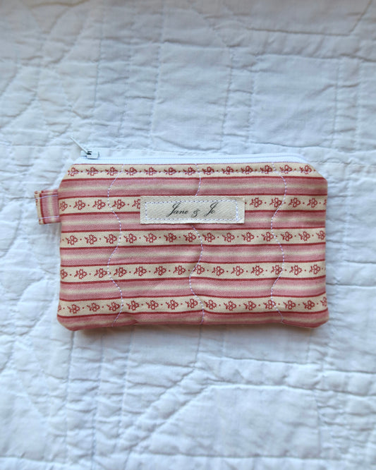 Vintage Pink Keychain Wallet