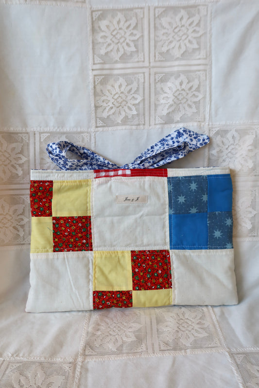 Yellow Patchwork Bible Sleeve