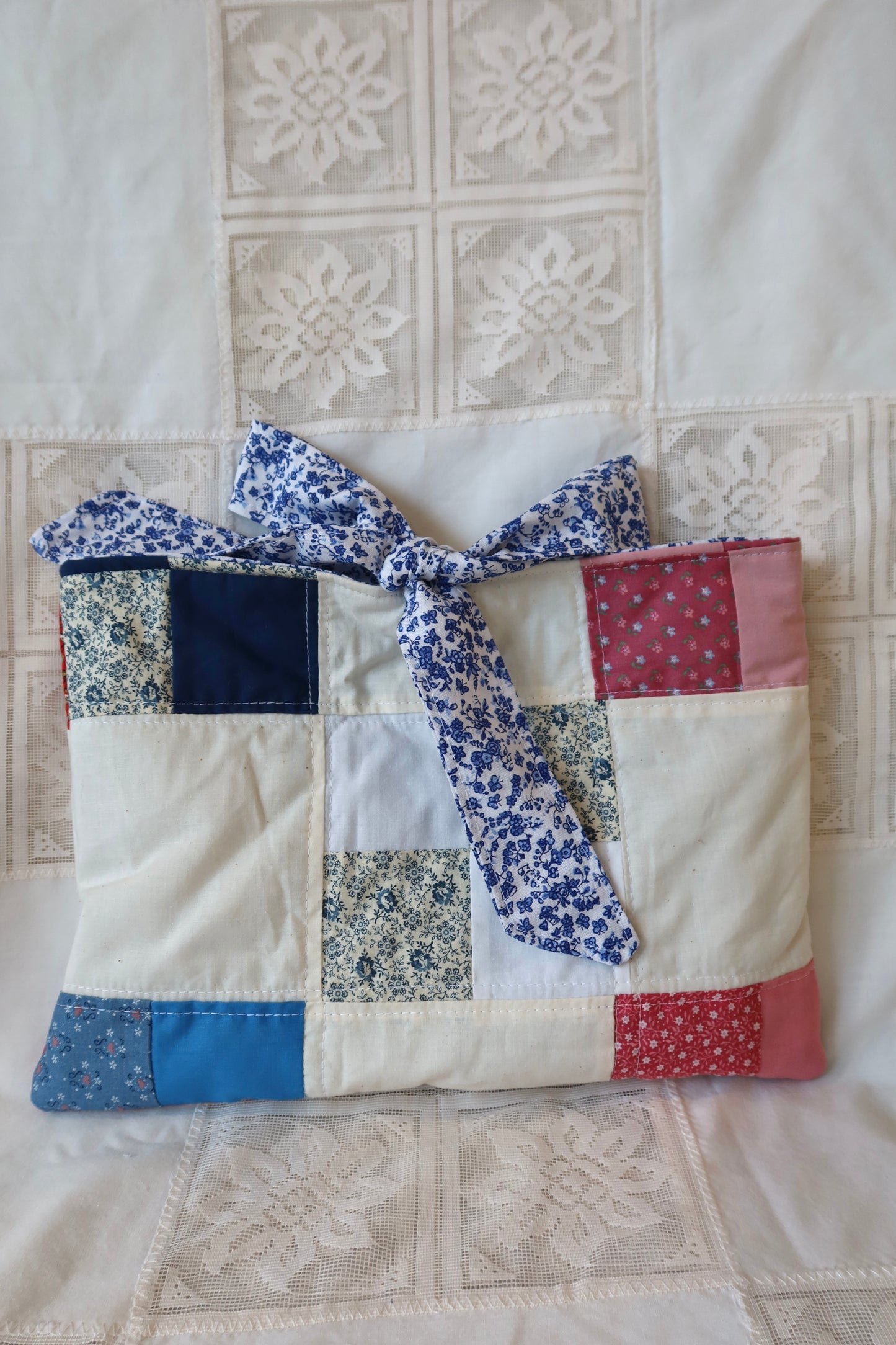 Pink Patchwork Bible Sleeve